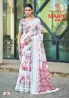 Maahi Vol 6 By Kashvi Linen Printed Sequence Border Bulk Saree Orders In India
